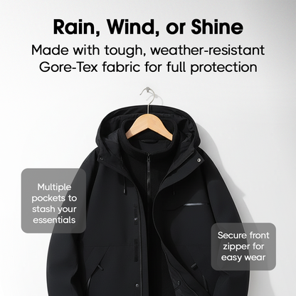 AquaTrekWear Women’s 3-in-1 Softshell Jacket with Detachable Fleece Lining